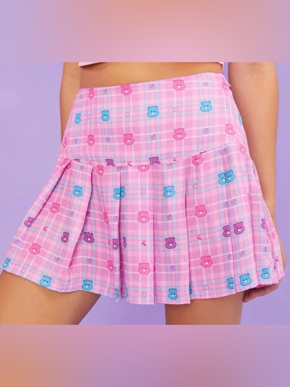 Dolls Kill Pink Care Bear Mini Skirt